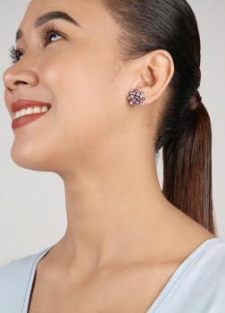 Antique Rose Magic Fireball Mini earrings